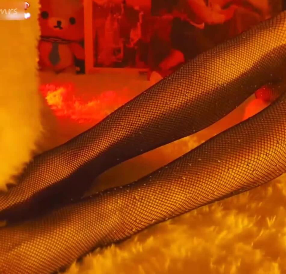 小米 6月会员ASMR福利黑网袜摩擦